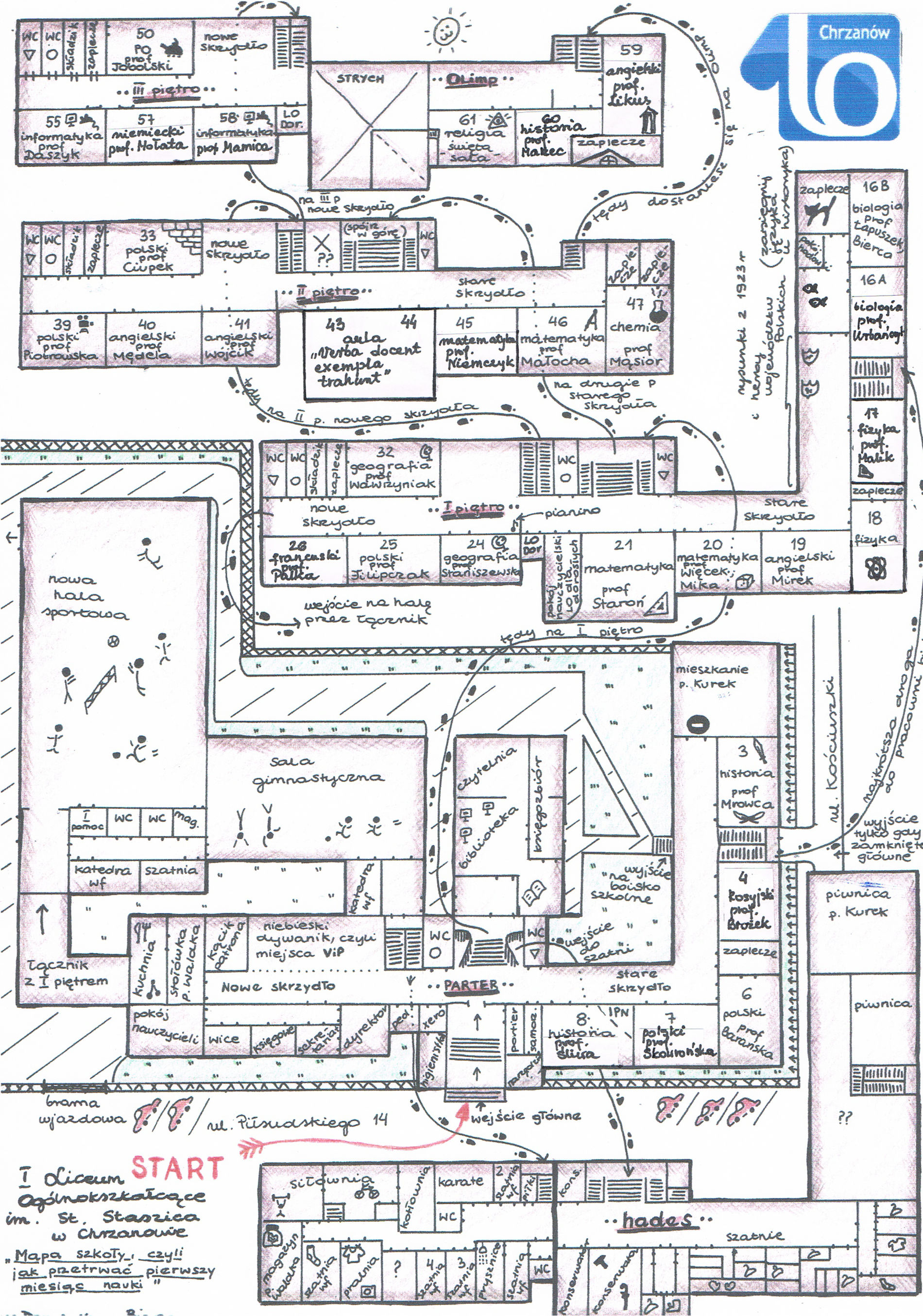 Mapa szkoły